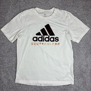 Adidas Shirt Mens Medium Crewneck Tee Deutschland German Athletic Active Casual